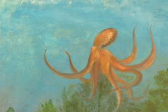 Pulpo de excursión (Acrílico) (92x73cm)