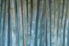 Bambú verde, Óleo/Lienzo (65x54cm)