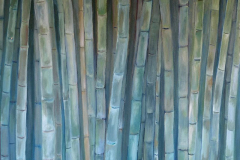 Bambú verde, Óleo/Lienzo (65x54cm)