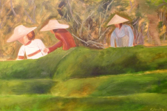 Cosechando el té, Óleo/Lienzo (92x65cm)